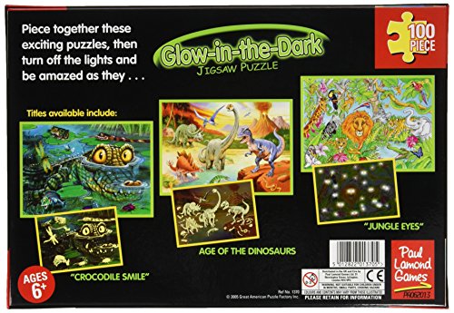Age Of The Dinosaurs Glow In The Dark Puzzle 100 Pezzi 0 0