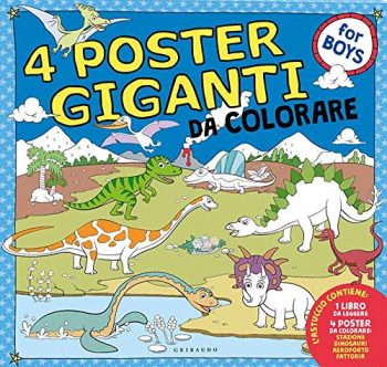 Dinosauri Aeroporto Stazione Fattoria 4 Poster Giganti Da Colorare For Boys Ediz A Colori A Fogli Intercambiabili 25 Mag 2017 0
