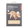 Kikkerland Triceratops 3d Wooden Puzzle Gg122 0 0