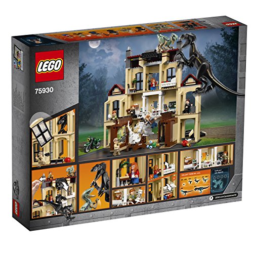 Lego Jurassic World Set Mattoncini Attacco Dellindoraptor Al Lockwood Estate 75930 0 2