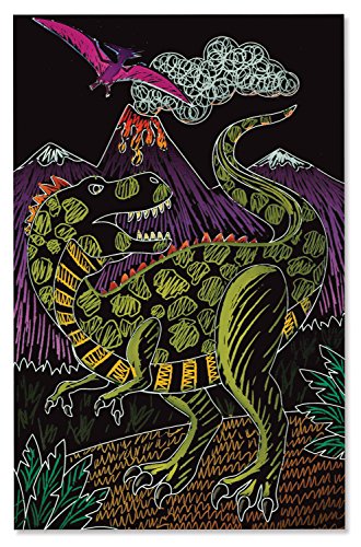 Melissa Doug 15957 Disegni Rivela Colore Scratch Art Dinosauri 0 1