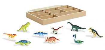 Melissa Doug Cassetta Con 9 Dinosauri In Miniatura Da Collezione 12666 0