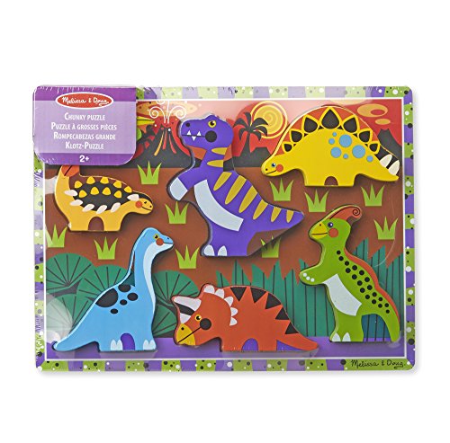 Melissa And Doug Puzzle In Legno Chunky Dinosauri 0 2