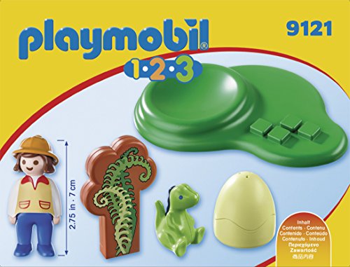 Playmobil 9121 Ragazza Con Uovo Di Dinosauro Multicolore 0 0