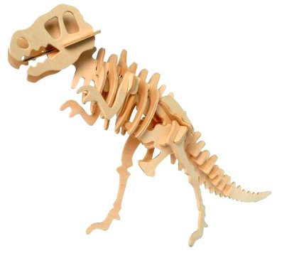 Prime24h Set Di Puzzle Di 3d In Legno Dinosauro T Rex 3d Modello Di Assemblaggio Per Bambini E Adulti 0