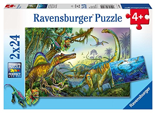 Ravensburger Dinosauri Puzzle 2x24 Pezzi 0
