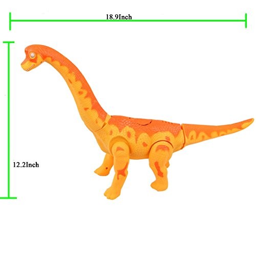 Yier Giocattoli Elettronici Arancione Walking Brachiosaurus Dinosaur 0 2