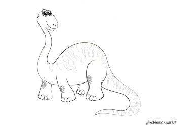 Immagine Brontosauro Da Colorare