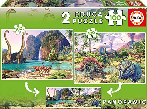 Educa Puzzle 2x100pz Mondo Dino Colore Vario 841266815620 0