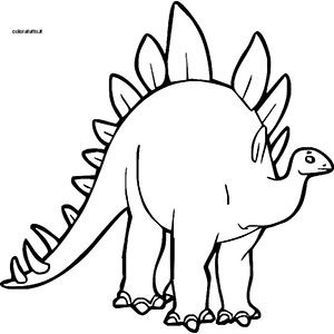 Stegosauro da colorare