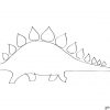 Stegosauro Con Aculei Da Colorare