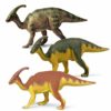 Flormoon Dinosauri Giocattoli Realistico Parasaurolophus Dinosaur Figure Di Dinosauri In Plastica Decorazioni Per Torte Feste Di Compleanno Giocattolo Per Scuola Sul Per Bambiniciano Blu E Giallo 0 2