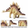 Flormoon Dinosauri Giocattoli Realistico Stegosauro Dinosaur Figure Di Dinosauri In Plastica Decorazioni Per Torte Feste Di Compleanno Giocattolo Per La Scuola Sul Retro Per Bambinigiallo 0 2
