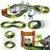 Deao Giostre Nel Parco Giurassico Circuito Delle Auto Mondo Dei Dinosauri Set Include Tracce Flessibili Veicolo Dinosauri E Accessori 0 0