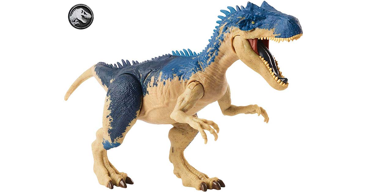 personaggio dinosauro jurrasic world suchomimus giocattolo per bambini 4 5 anni 