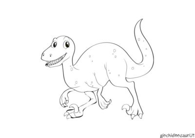 Velociraptor Disegno Da Colorare