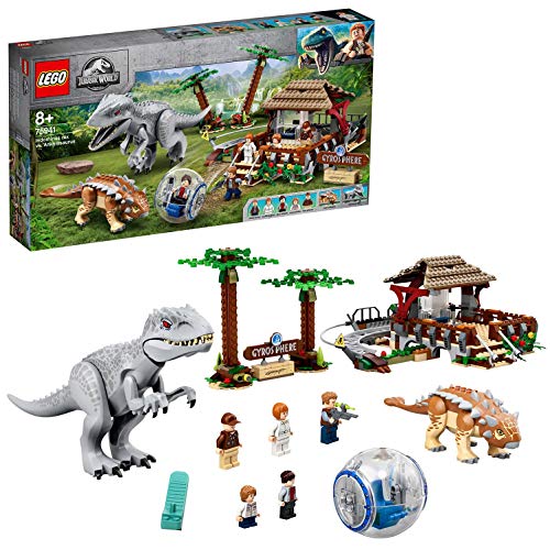 Lego Jurassic World Indominus Rex Contro Ankylosaurus Set Di Dinosauri Con Girosfera 75941 0