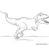 Tirannosauro Da Colorare Online Cover