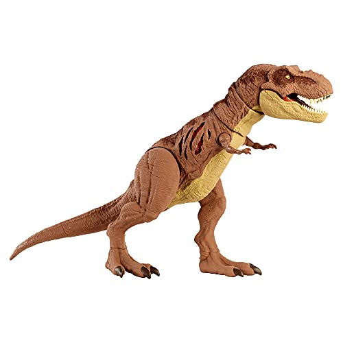Jurassic World T Rex Danni Estremi Dinosauro Con Dettagli Realistici E Pulsante Attivazione Morso Estremo Giocattolo Per Bambini 4 Anni Gwn26 0 1
